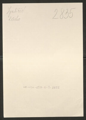 Ljubičić, Karlo, 9.2.1898. Policijski karton