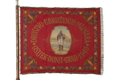 Zastava Društva udruženih mlinara - Donji grad