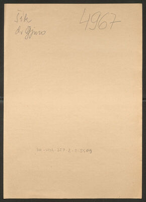 Šik, Đuro, 7.1.1909. Policijski karton