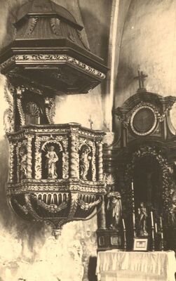 Remetinec - Crkva Blažene Djevice Marije, propovjedaonica