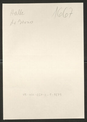 Halle, Bruno, 16.10.1900. Policijski karton