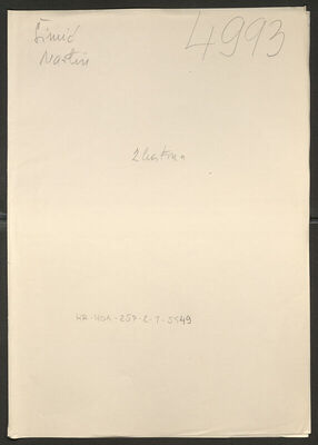 Šimić, Martin, 9.1.1906. Policijski karton