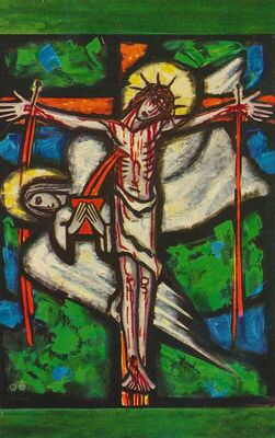 Isus na križu prema slici Jakoba Hänea