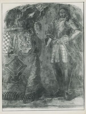 Lepoglava - Bivši pavlinski samostan, zidna slika: portret Ivanuša Korvina