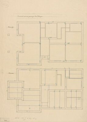 Vila Frangeš, tlocrt/tavan