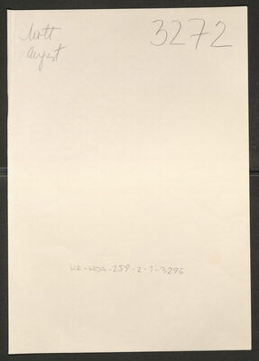 Mott, August, 15.8.1900. Policijski karton