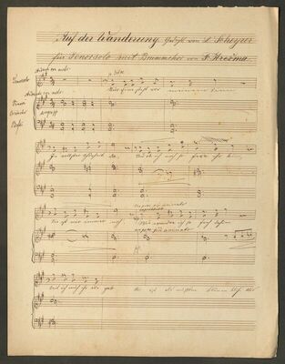 F. Krežma: Auf der Wanderung