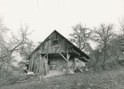 Ozalj (Lukinić Draga) - Gospodarska zgrada, uže i dulje pročelje