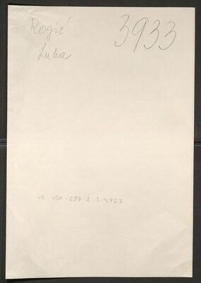 Rogić, Luka, 10.10.1903. Policijski karton