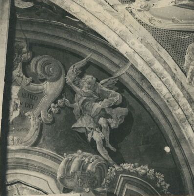 Lepoglava - Župna crkva, svetište, zid iznad triumfalnog luka