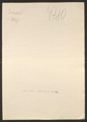 Sunarić, Alojz, 2.6.1908. Policijski karton