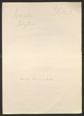 Maule, Dragutin, 13.6.1903. Policijski karton