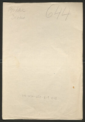 Budak, Divko, 24.2.1897. Policijski karton