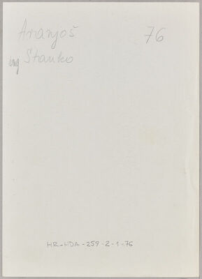 Aranjoš, Stanko, 15.3.1907. Policijski karton