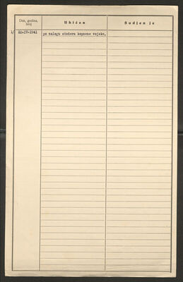 Šmicberger, Jurij, 1922. Policijski karton