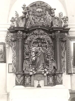 Rude - Župna crkva sv. Brbare, pobočni oltar