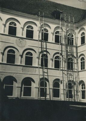 Klenovnik - dvor Drašković, dio unutrašnjeg dvorišta