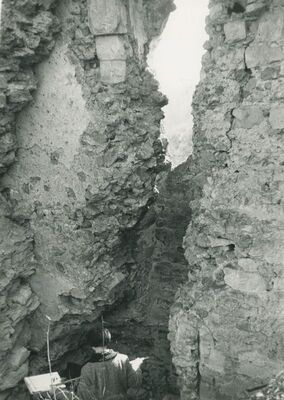 Vinica Breg (Vinica) - ruševine srednjovjekovnog grada, ojačanje zida