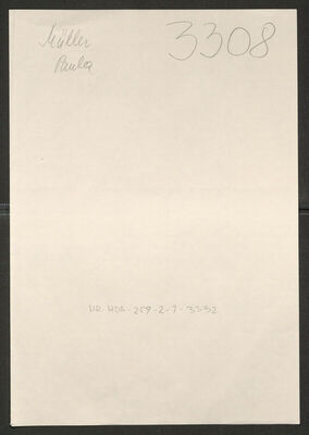 Müller, Paula, 12.7.1912. Policijski karton