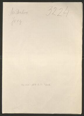 Miškulin, Josip, 14.11.1907. Policijski karton