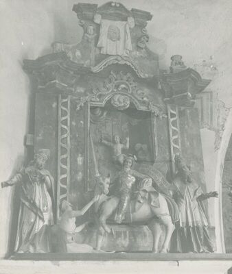 Martinšćina (Zlatar) - Crkva sv. Martina, unutrašnjost, detalj, oltar