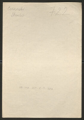 Ciranski, Stanko, 14.3.1923. Policijski karton