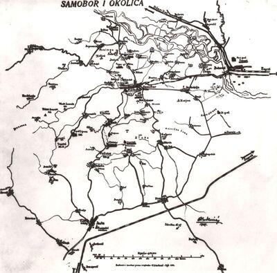 Samobor - Karta Samobora i okolice
