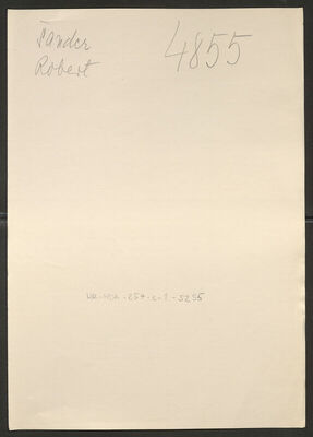 Šander, Robert, 2.6.1912. Policijski karton