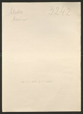 Mladen, Marica, 8.8.1923. Policijski karton