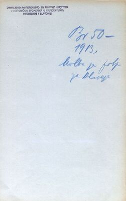 Zamolba za financiranje nabave klišeja