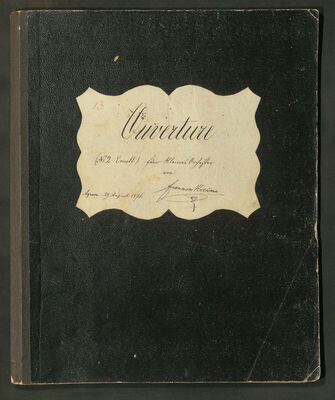 F. Krežma: Ouverture No 2 - E moll für kleines Orchester