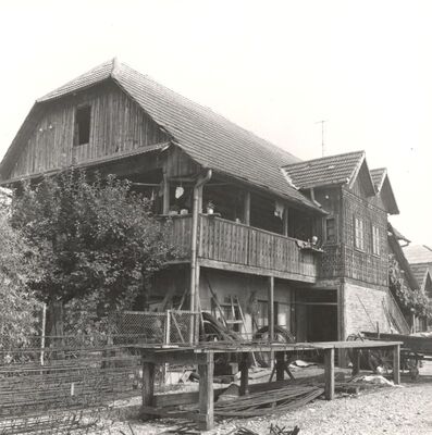 Mraclin - Tradicijska kuća, pročelje s trijemom