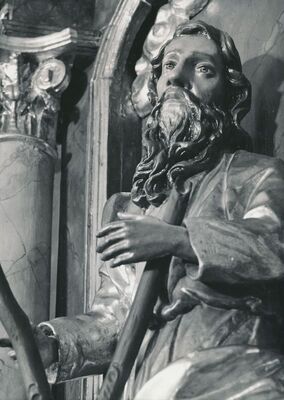 Sveti Petar Mrežnički (Duga Resa) - Župna crkva sv. Petra, glavni oltar, detalj