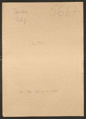 Turina, Filip, 1.5.1900. Policijski karton