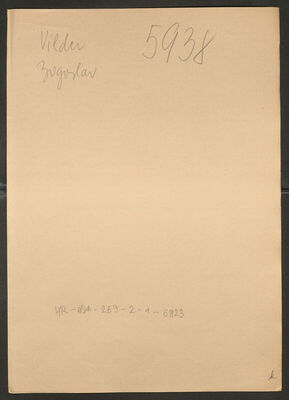 Vilder, Bogoslav, 19.3.1902. Policijski karton