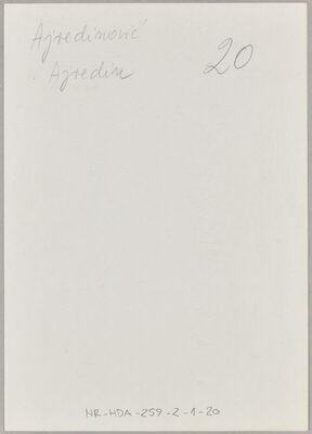 Ajremović, Ajredin, 1909. Policijski karton