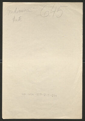 Budimirović, Ante, 8.2.1894. Policijski karton