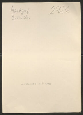 Markgraf, Branislav, 29.2.1918. Policijski karton