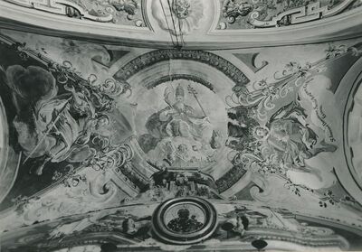 Lepoglava (Gorica) - Kapela sv. Ivana Krstitelja, zidna slika na svodu svetišta