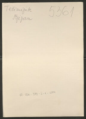 Tečimijuk, Stjepan, 4.3.1910. Policijski karton