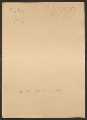 Tukec, Josip, 26.2.1906. Policijski karton