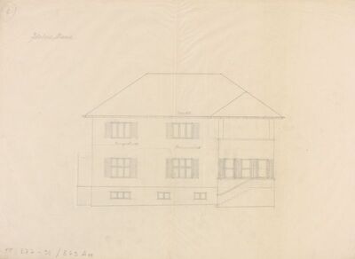 Vila Breyer, istočno pročelje