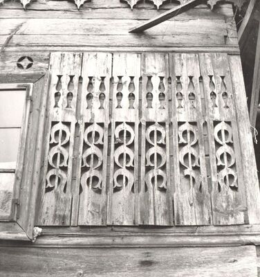 Kuče - Tradicijska drvena prizemnica, detalj pročelja