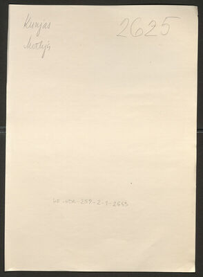 Kunjas, Matija, 5.2.1902. Policijski karton