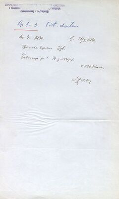 Trebovanja za 1/4 g. 1930./31.