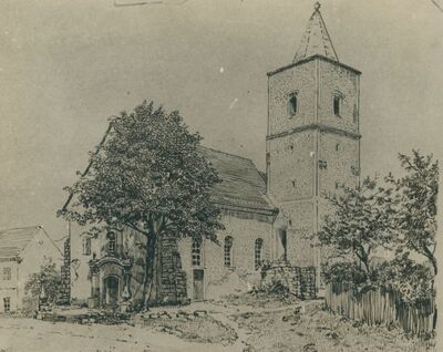 Visoko - grafički prikaz crkve sv. Trojstva