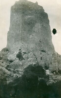 Mokro Polje (Ervenik) - Kegalgrad, glavna kula i zid sjeverne strane