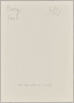 Berenji, Emil, 27.7.1896. Policijski karton