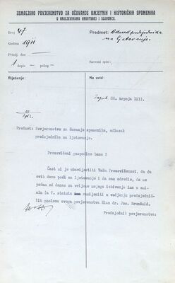 Odlazak predsjednika Zemaljskog povjerenstva na ljetovanje