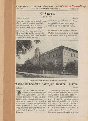 Crtice iz hrvatske pokrajine Družbe Isusove